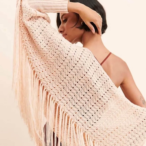 Anthropologie AFRM fringe Cocoon Sweater Xs/s - Picture 1 of 10